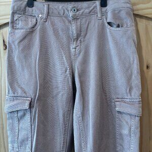 Maurice's Edgely Pink Relaxed Cargo Pants NWOT Size 12S